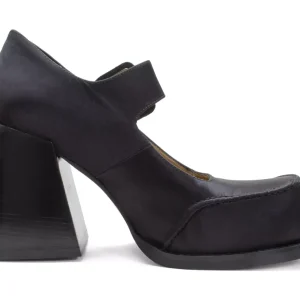 Women's^Fluevog Shoes Laurie | Platform Mary Jane Black Satin