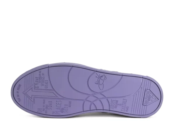 Women's^Fluevog Shoes Leeside | Lace-Up Sneaker Blue Metallic