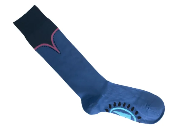 Accessories^Fluevog Shoes Lover Vog Socks | Lover Boot Sock Blue