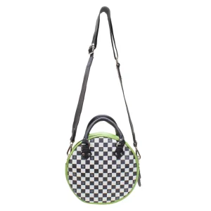 Accessories^Fluevog Shoes Lucy | Round Leather Bag Green/Check