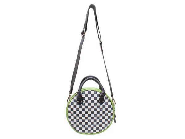 Accessories^Fluevog Shoes Lucy | Round Leather Bag Green/Check