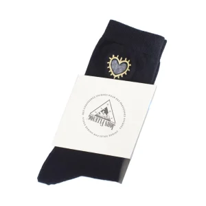 Accessories^Fluevog Shoes Luna Vog Socks | Sock With Hearts Black