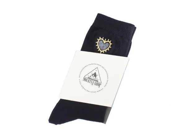 Accessories^Fluevog Shoes Luna Vog Socks | Sock With Hearts Black