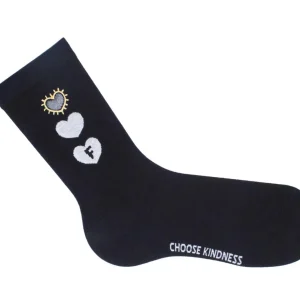 Accessories^Fluevog Shoes Luna Vog Socks | Sock With Hearts Black
