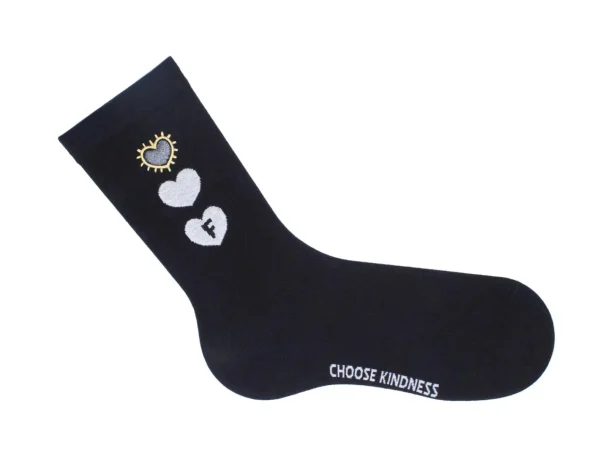 Accessories^Fluevog Shoes Luna Vog Socks | Sock With Hearts Black
