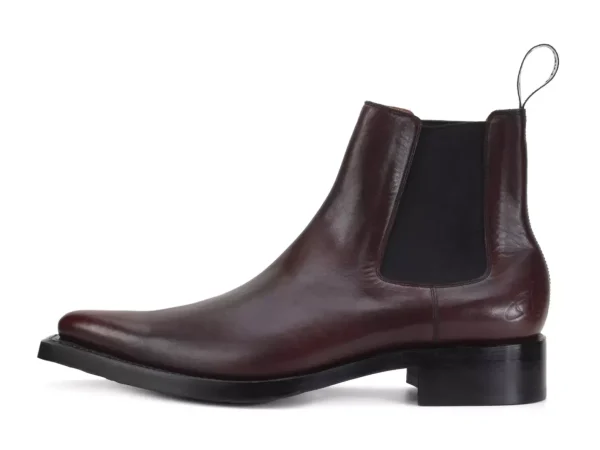 Men's^Fluevog Shoes Lyngenfjord | Pointed Toe Chelsea Boot Brown