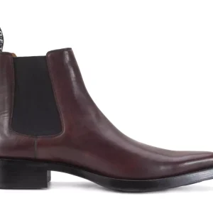 Men's^Fluevog Shoes Lyngenfjord | Pointed Toe Chelsea Boot Brown