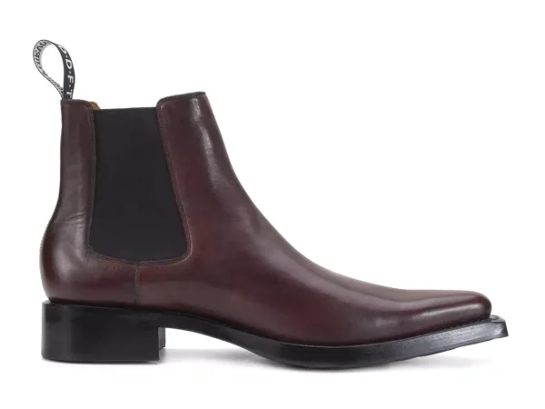 Men's^Fluevog Shoes Lyngenfjord | Pointed Toe Chelsea Boot Brown
