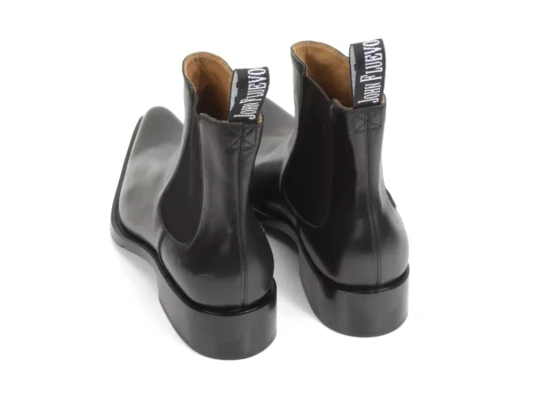 Men's^Fluevog Shoes Lyngenfjord | Pointed Toe Chelsea Boot Black