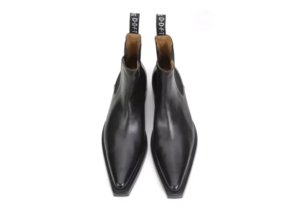 Men's^Fluevog Shoes Lyngenfjord | Pointed Toe Chelsea Boot Black