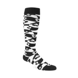 Women's^Fluevog Shoes Mabel Vog Socks | Warped Hearts Sock White/Black