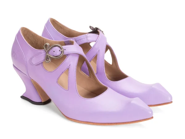 Women's^Fluevog Shoes Maddalena | Elegant Heel With Strap Lavender
