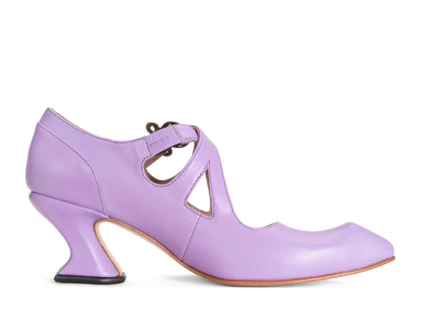 Women's^Fluevog Shoes Maddalena | Elegant Heel With Strap Lavender