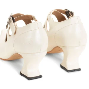 Women's^Fluevog Shoes Maddalena | Elegant Heel With Strap Off-White