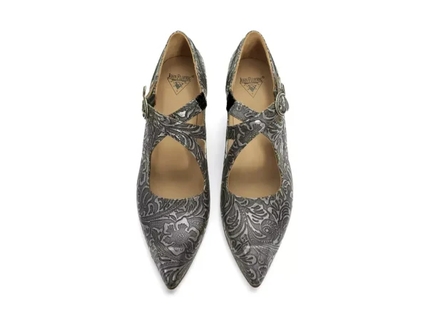 Women's^Fluevog Shoes Maddalena | Elegant Heel With Strap Baroque