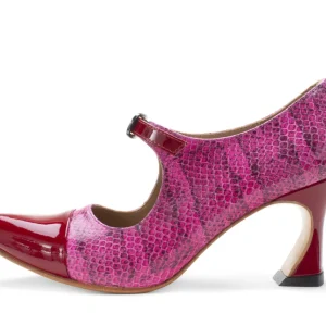Women's^Fluevog Shoes Malala | Mary Jane Heel Pink/Red