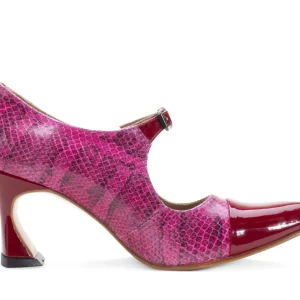 Women's^Fluevog Shoes Malala | Mary Jane Heel Pink/Red