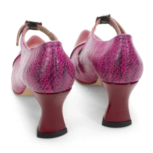 Women's^Fluevog Shoes Malala | Mary Jane Heel Pink/Red