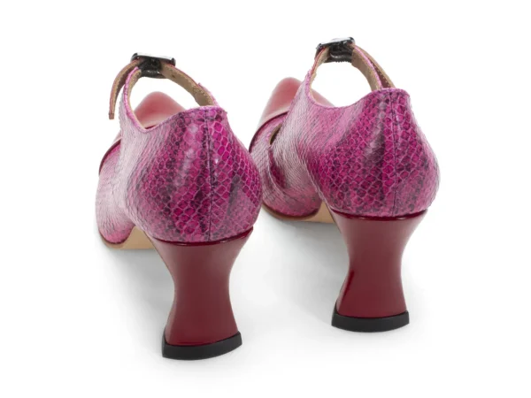 Women's^Fluevog Shoes Malala | Mary Jane Heel Pink/Red