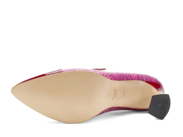 Women's^Fluevog Shoes Malala | Mary Jane Heel Pink/Red