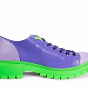 Women's^Fluevog Shoes Mardi | Leather Hiker Shoe Purple/Green