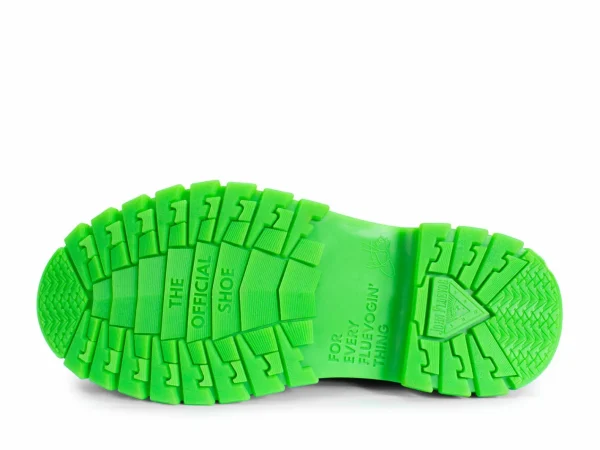 Women's^Fluevog Shoes Mardi | Leather Hiker Shoe Purple/Green