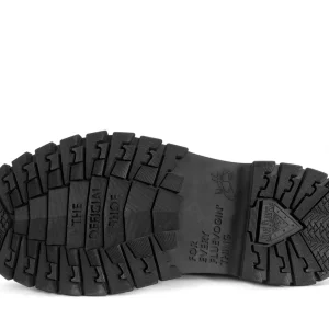 Women's^Fluevog Shoes Mardi | Leather Hiker Shoe Black/White