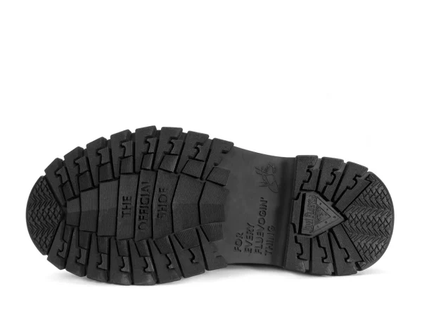 Men's^Fluevog Shoes Mardi | Leather Hiker Shoe Black/White