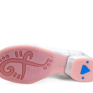 Women's^Fluevog Shoes Martha | Contrast Lace-Up Shoe Silver/Pink Glitter