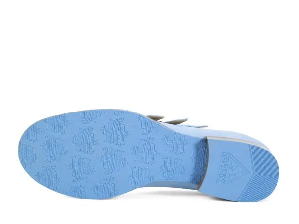Women's^Fluevog Shoes Mcphee | Triple-Strap Buckle Shoe Blue