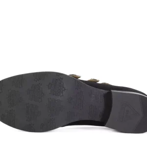 Women's^Fluevog Shoes Mcphee | Triple-Strap Buckle Shoe Black/Plaid