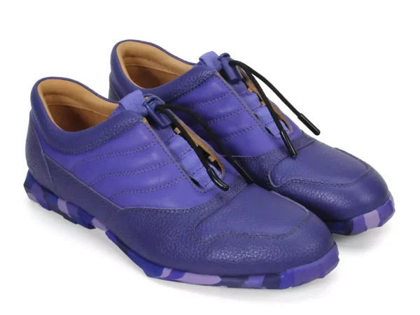 Men's^Fluevog Shoes Meridian | Slip-On Shoe With Plastic Toggle Purple