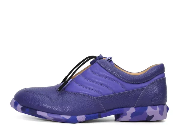 Men's^Fluevog Shoes Meridian | Slip-On Shoe With Plastic Toggle Purple