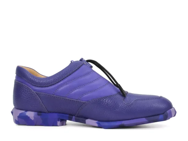 Men's^Fluevog Shoes Meridian | Slip-On Shoe With Plastic Toggle Purple