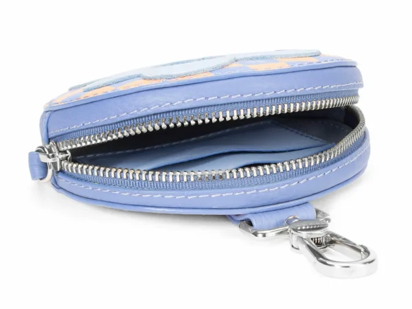 Accessories^Fluevog Shoes Missy | Round Clip On Pouch Blue/Orange