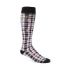 Accessories^Fluevog Shoes Mochi Vog Socks | Spotted Gingham Sock White/Black/Pink Hearts