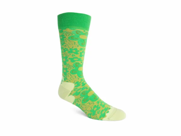 Accessories^Fluevog Shoes Monkey Vog Socks | Custom Floral Sock Green