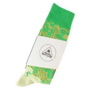 Accessories^Fluevog Shoes Monkey Vog Socks | Custom Floral Sock Green