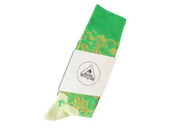 Accessories^Fluevog Shoes Monkey Vog Socks | Custom Floral Sock Green