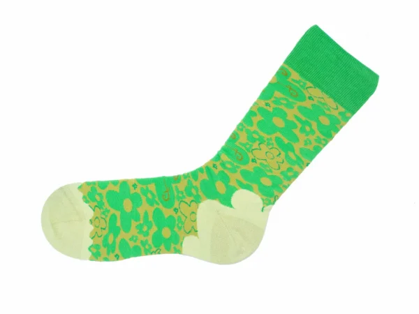 Accessories^Fluevog Shoes Monkey Vog Socks | Custom Floral Sock Green