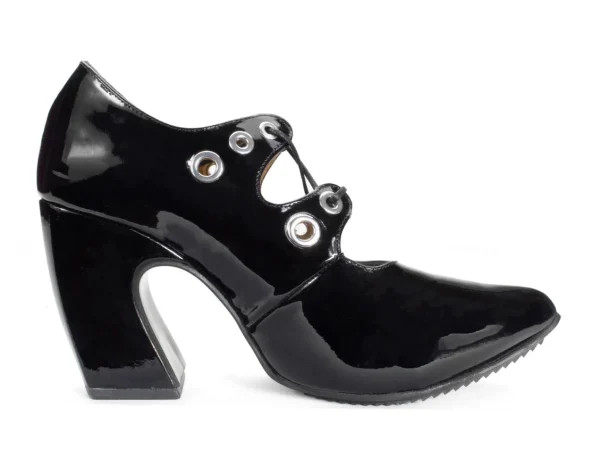 Women's^Fluevog Shoes Monza | Platform Heel With Laces Black