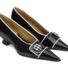 Women's^Fluevog Shoes Naura | Elegant Pump With Button Black