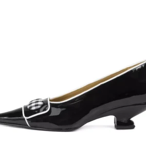 Women's^Fluevog Shoes Naura | Elegant Pump With Button Black