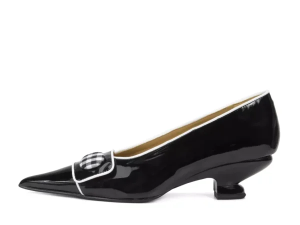 Women's^Fluevog Shoes Naura | Elegant Pump With Button Black