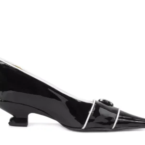 Women's^Fluevog Shoes Naura | Elegant Pump With Button Black