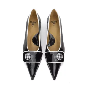 Women's^Fluevog Shoes Naura | Elegant Pump With Button Black