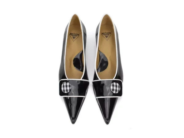 Women's^Fluevog Shoes Naura | Elegant Pump With Button Black