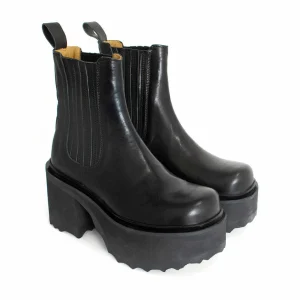 Women's^Fluevog Shoes Nerds | Platform Chelsea Boot Black