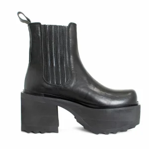 Women's^Fluevog Shoes Nerds | Platform Chelsea Boot Black