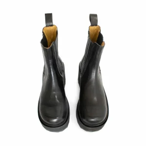 Women's^Fluevog Shoes Nerds | Platform Chelsea Boot Black